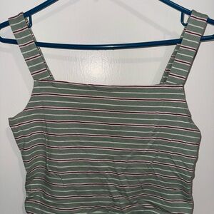 Striped Green Tank Top